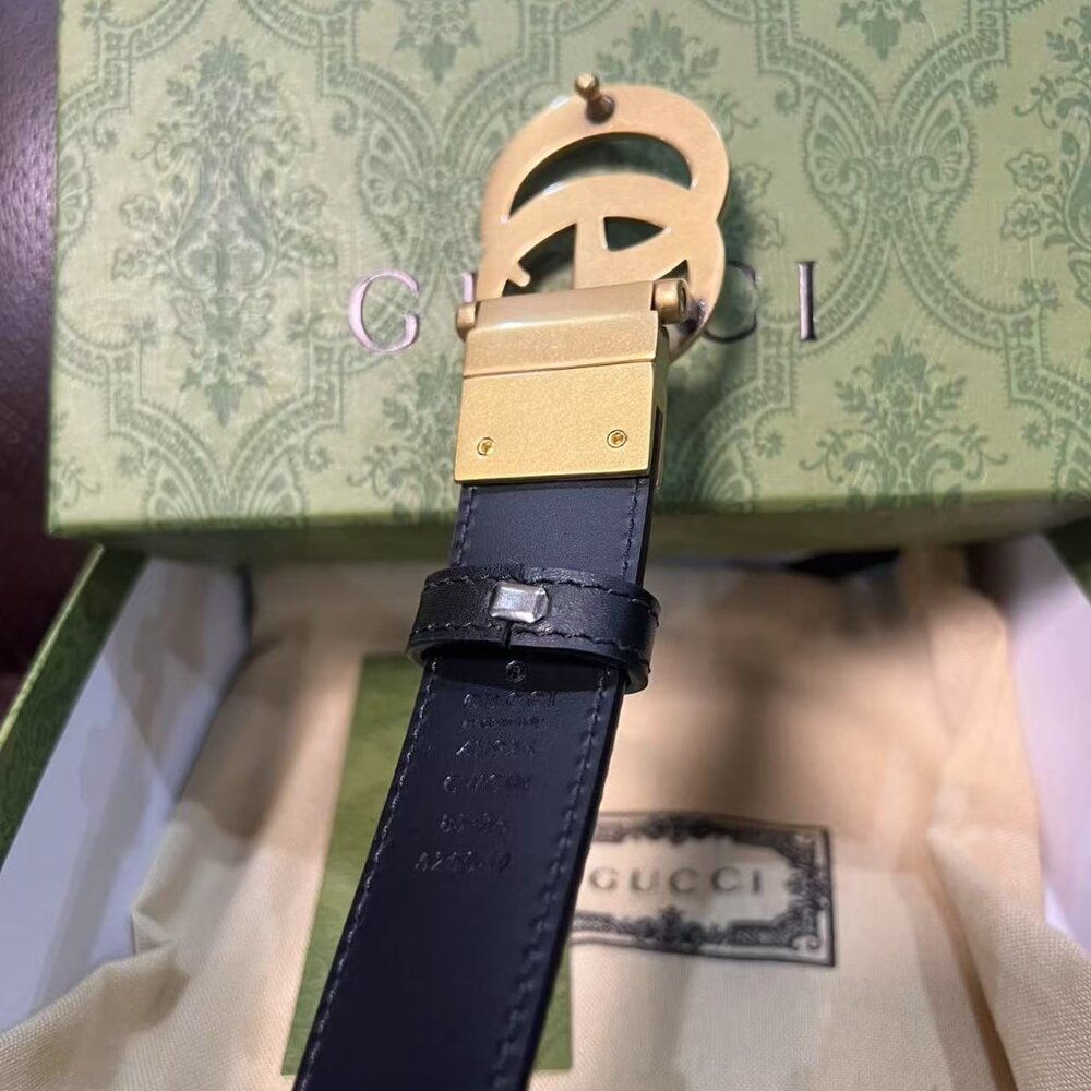 Gucci Double G Reversible Belt Sz 90cm - Picture 3 of 6